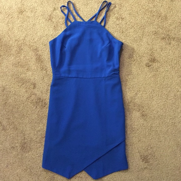 ENVELOPE SKIRT, BLUE DRESS