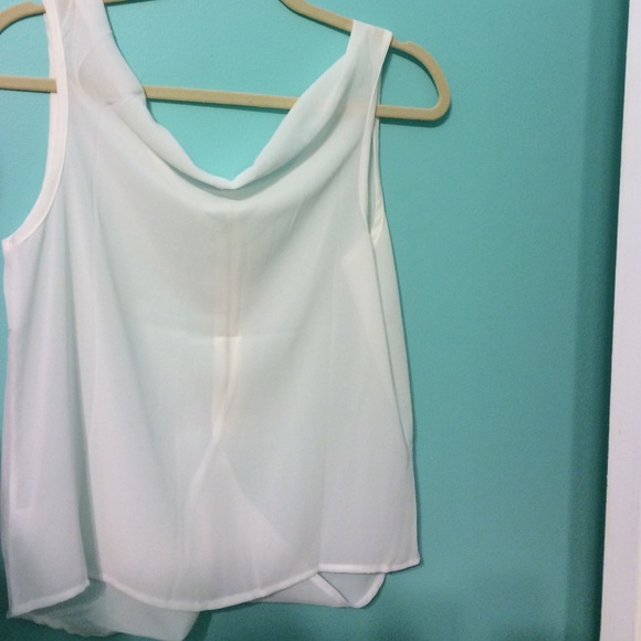 NWT Sheer White top - Picture 2 of 3