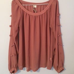 Blush blouse