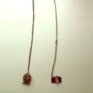 📢2 for 5! owl and camera necklace deal!📢