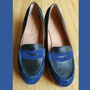 Pilcro and Letterpress Blue wedge Loafers