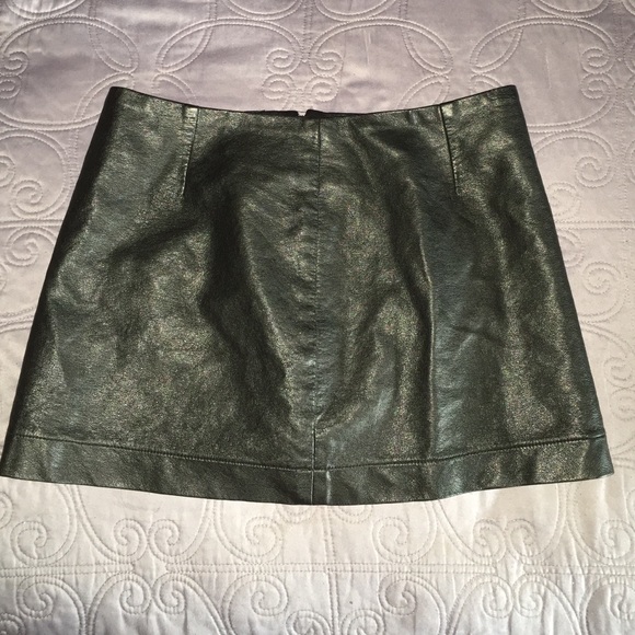 Black Leather Mini Skirt