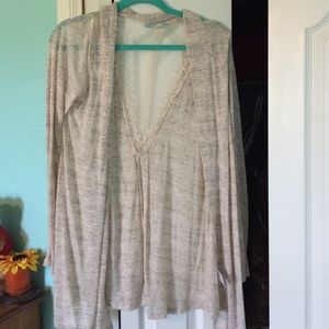 Maurice's cream lace cardigan