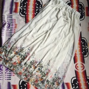 Floral maxi skirt