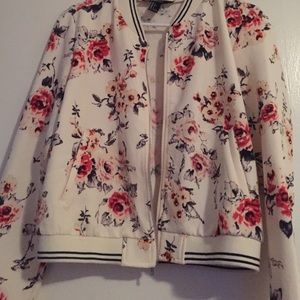 Large floral bomber