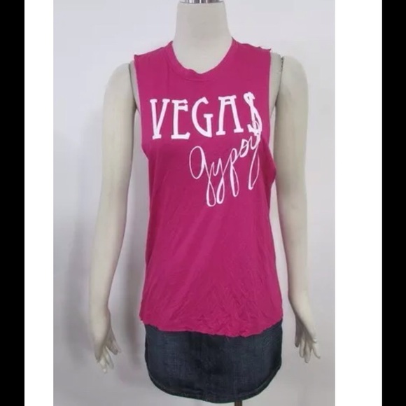 🇺🇸Gypsy Junkies Free People Pink Muscle Tank🇬🇧 - Picture 3 of 4