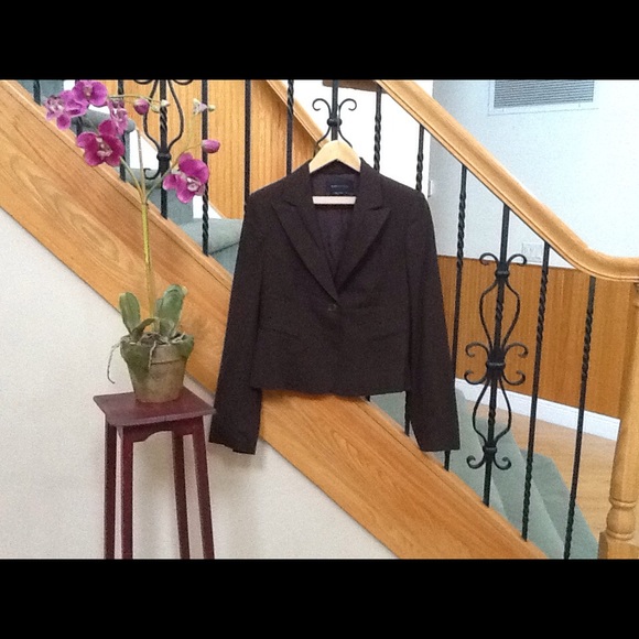 BCBG Maxazria blazer/jacket, S, brown EUC - Picture 1 of 4