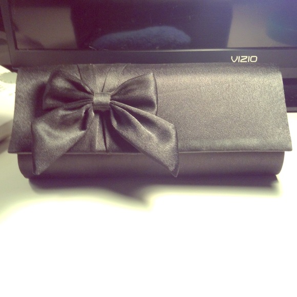 Black Satin Clutch