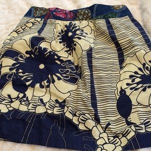 Anthro skirt! Beautiful fabric!