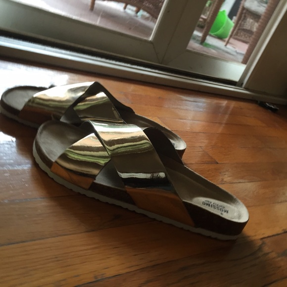 Metallic Mossimo Slip Ons