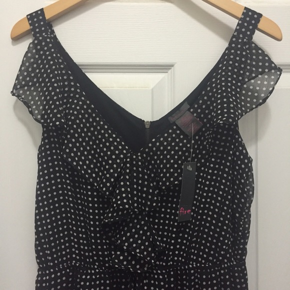 NWT Black & White Polka Dot Dress - Picture 3 of 4