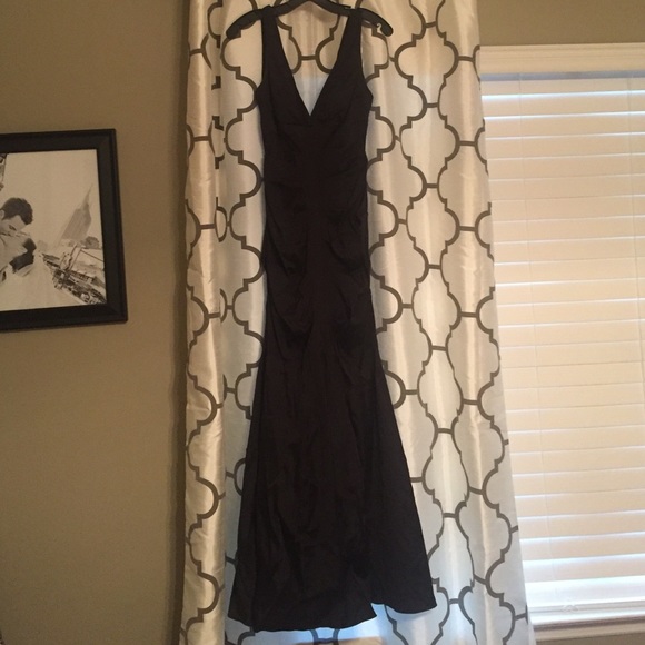 Elegant black trumpet style gown