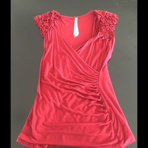 Bailey 44 Red Wrap Shirt