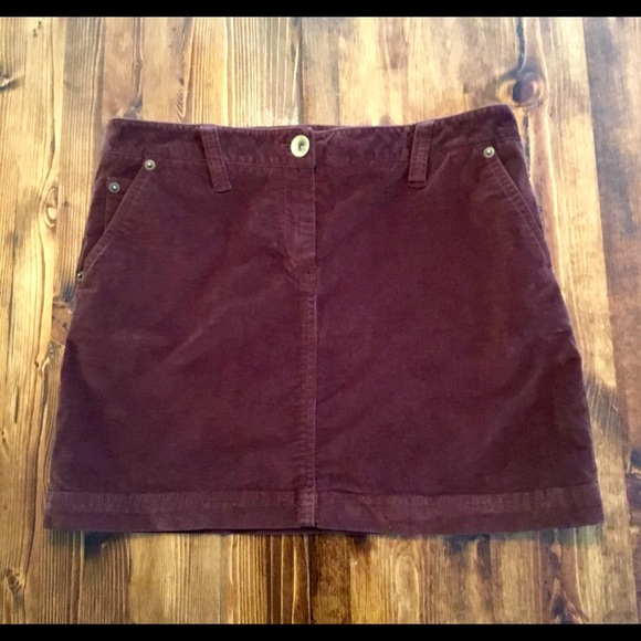 Brown Corduroy Vineyard Vines Skirt Size 6