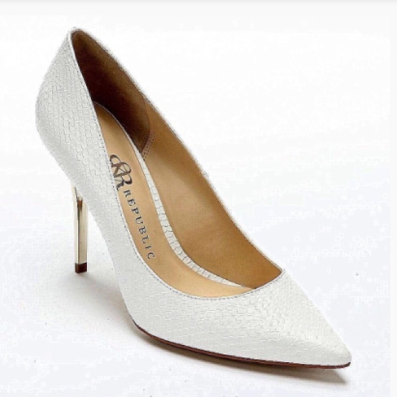 Rock & Republic Shoes - Rock & Republic White Heels