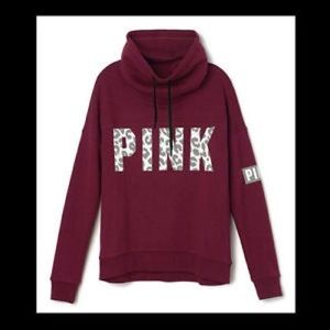 ISO PiNK maroon cowl neck (searching not selling)