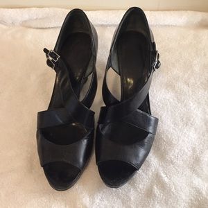 Ralph Lauren black heels