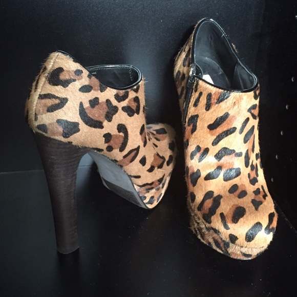 Steve Madden Leopard Ankle Booties