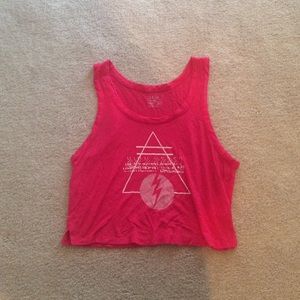 PacSun Pink Crop Tank