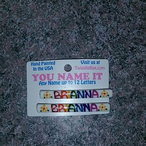 Name hair barrettes