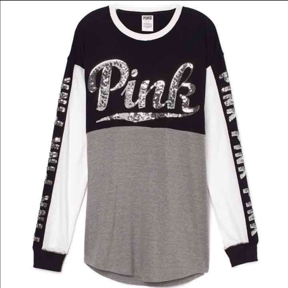 PINK Victoria's Secret Tops - NWT! PINK Vs Long Sleeve Bling size:XS