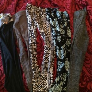 Set of 5 pairs of leggings
