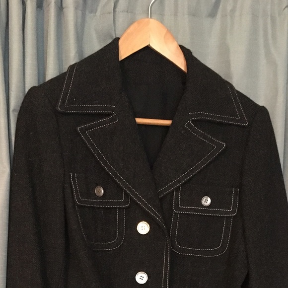 Hermes vintage boiled wool jacket xs/s petite - Picture 2 of 4