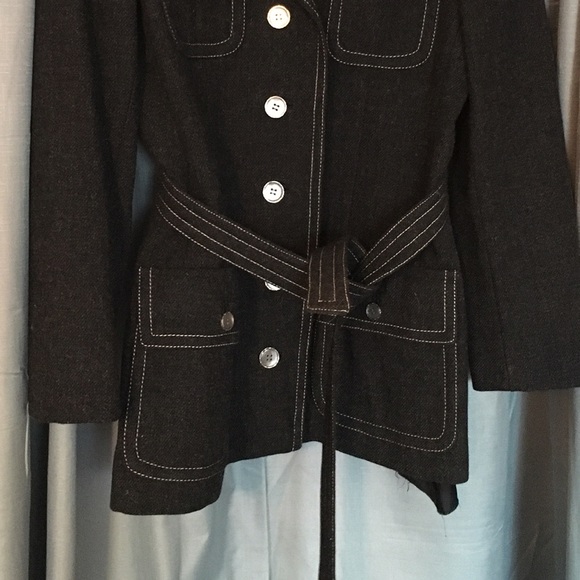 Hermes vintage boiled wool jacket xs/s petite - Picture 3 of 4