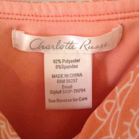 🍀 Charlotte RUSSE PINK/PEACH TANK BRAIDED❌sold❌ - Picture 2 of 4