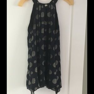 Nanette Lepore  Black and Gold Halter