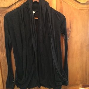Black Sheer Hoodie