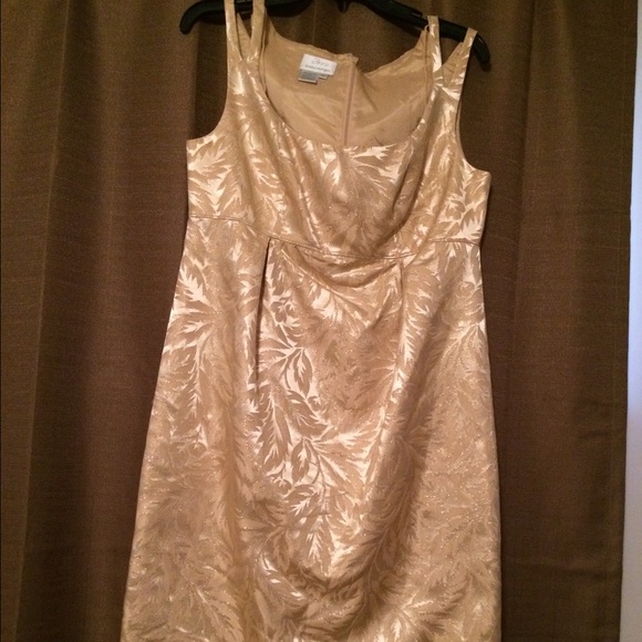 Donna Morgan gold dress sz 12
