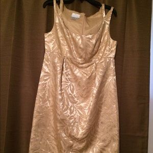 Donna Morgan gold dress sz 12