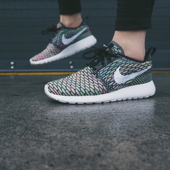 Nike Shoes - Nike Roshe One Multicolor Flyknit Sneakers