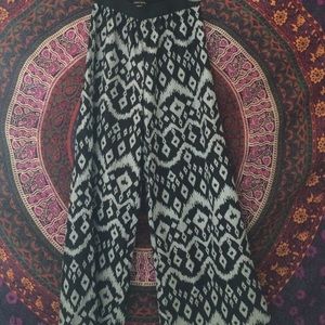 Black and White Patterned Palazzo Pants