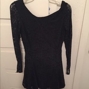 Black lace dress