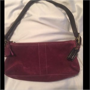 Coach suede purse