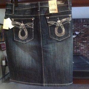 Earl Jean denim skirt