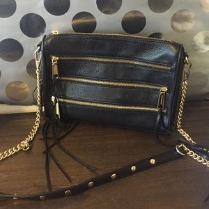 Rebecca Minkoff Multiple Zip Crossbody Bag