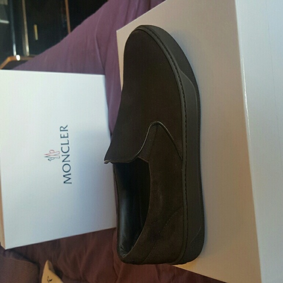 Moncler Brown Suede Shoes