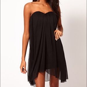 ASOS Black Strapless Dress