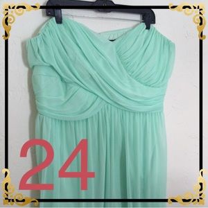 Mint Green Strapless Dress