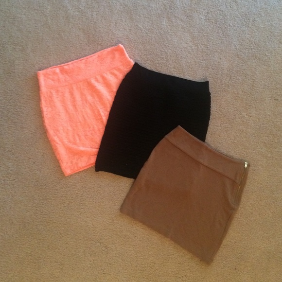 Bundle- 3 mini stretchy skirts
