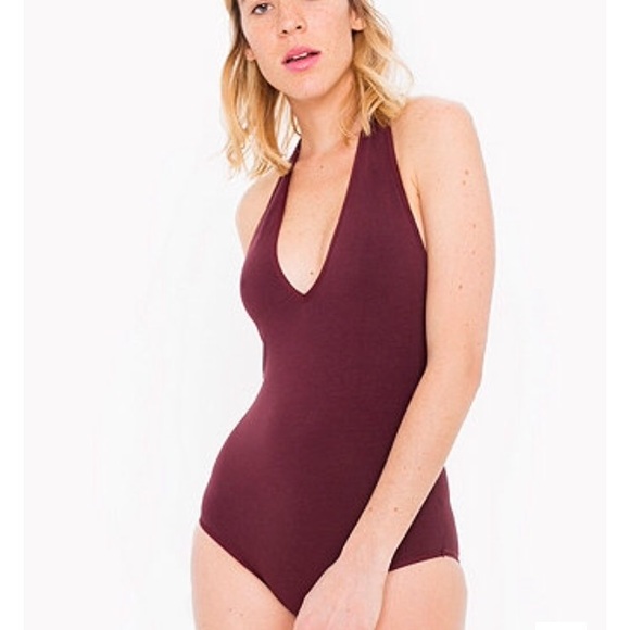 AA Maroon Halter body suit