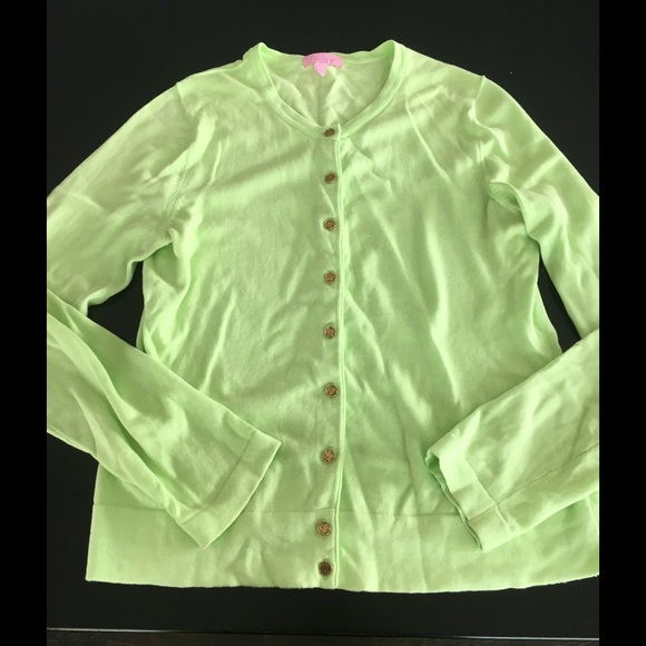 Lilly Pulitzer chartreuse Cardigan