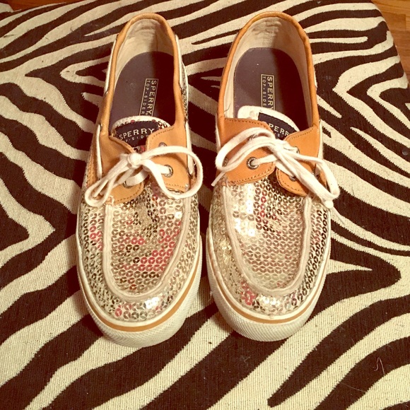 Sperrys with sequins