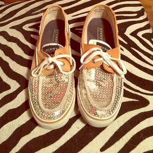 Sperrys with sequins
