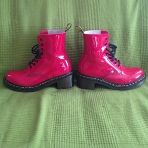 NWOT Doc Marten Patent Leather Red Boots