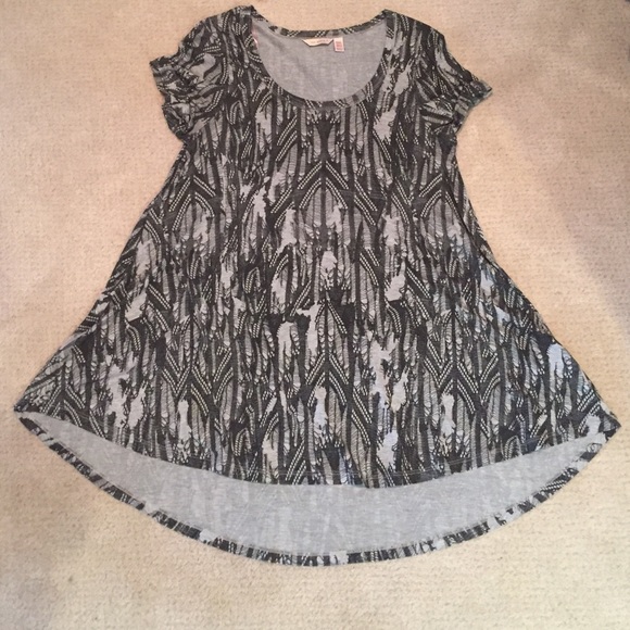 Gothic print flowy top