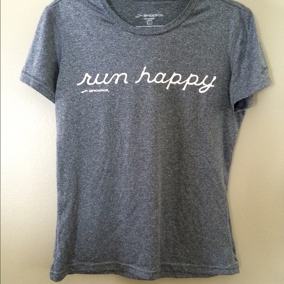 Brooks Run Happy athletic exercise shirt